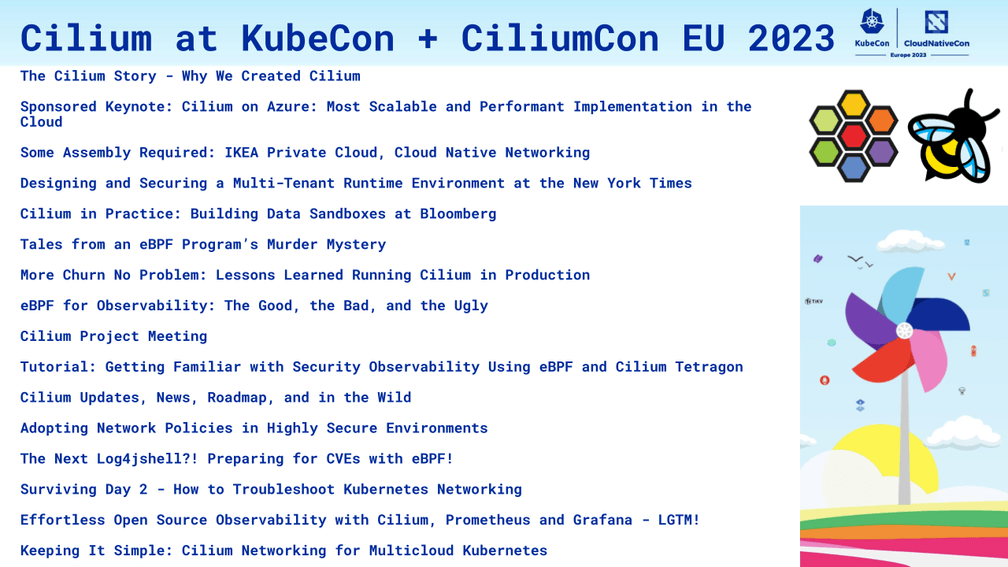 Cilium Talks at KubeCon