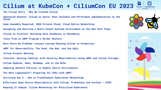 Cilium Talks at KubeCon EU 2023